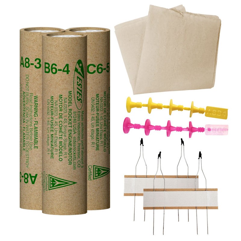 Estes 10099 A, B, C Flight Pack |A, B, C Model Rocket Engines